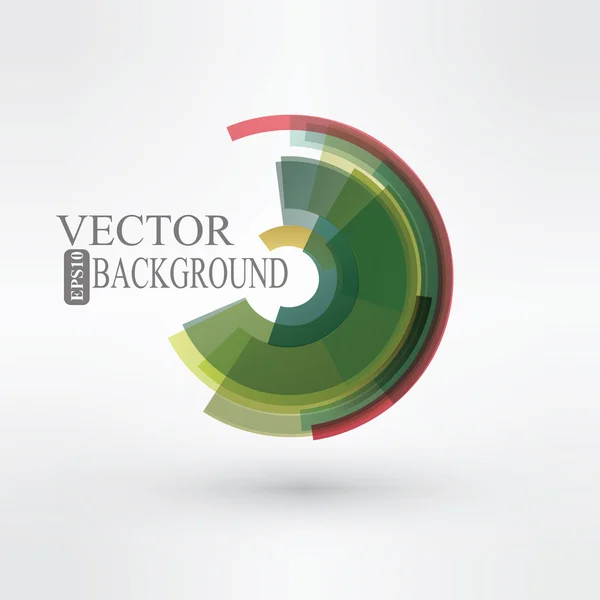 Forma rotonda. Design del logo. Illustrazione vettoriale . — Vettoriale Stock