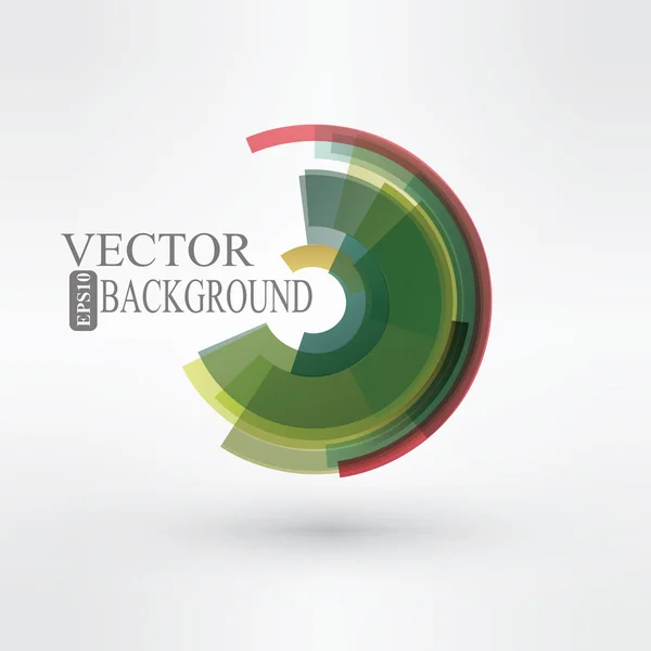 Forma redonda. Design de logotipo. Ilustração vetorial . — Vetor de Stock