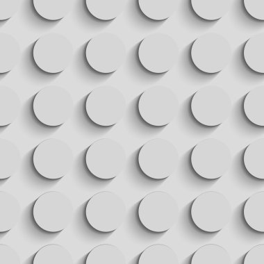 Kesintisiz Daire desen. Vektör yumuşak arka plan. Normal beyaz doku