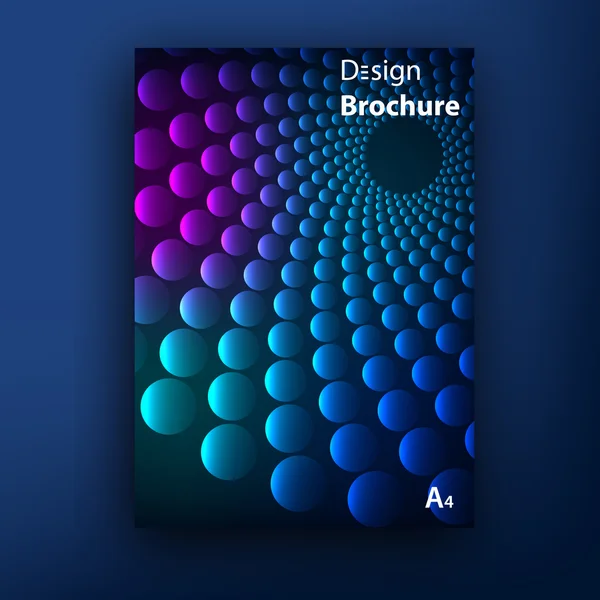 Vector brochure boekje dekking ontwerp templates-collectie A4 — Stockvector