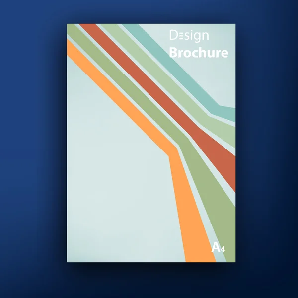 Vector brochure booklet cover design templates collection Stock Vector