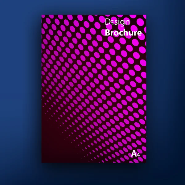 Vektor Broschüre Booklet Cover Designvorlagen Kollektion a4 — Stockvektor