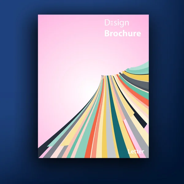 Vector brochure boekje dekking ontwerp templates-collectie A4 — Stockvector