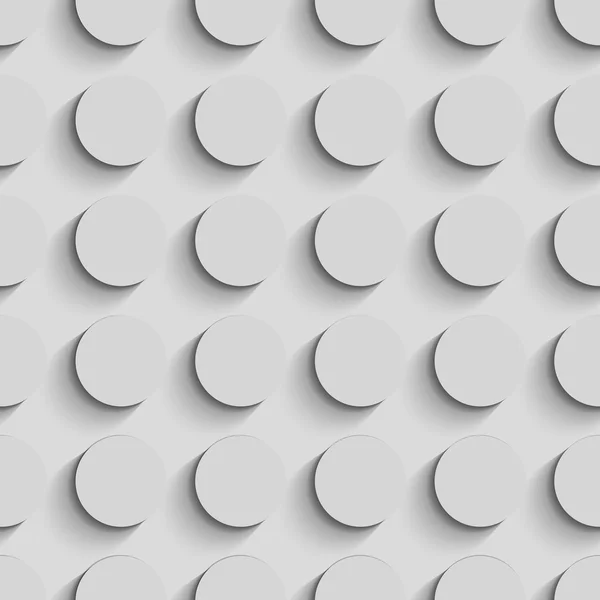 Modèle de cercle sans couture. Fond souple vectoriel. Texture blanche régulière — Image vectorielle