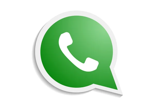 Konuşma baloncuğu simgesinde yeşil telefon ahizesi