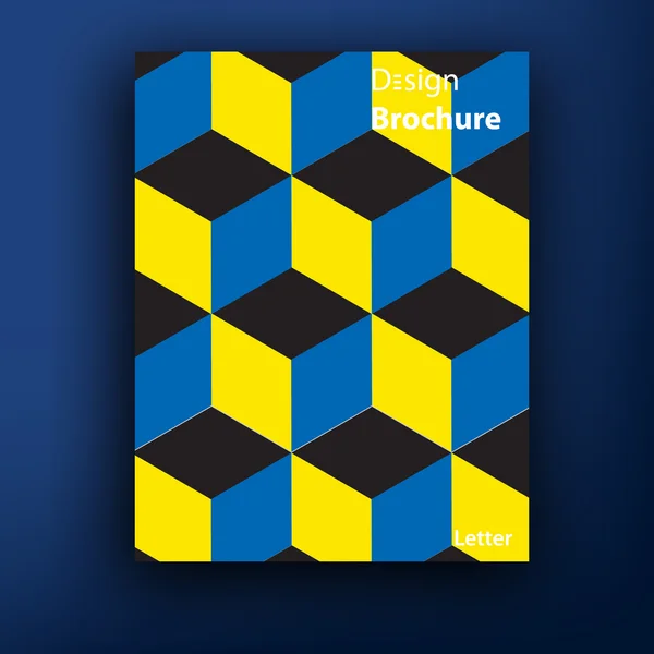 Vektor Broschüre Booklet Cover Designvorlagen Kollektion a4 — Stockvektor