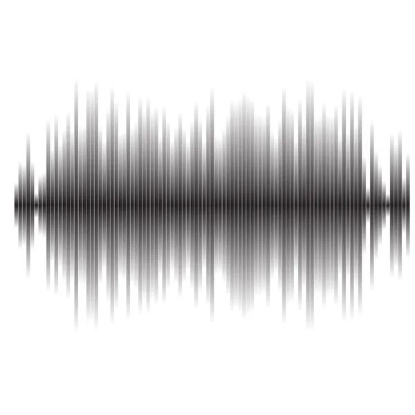 Ondas sonoras vectoriales. Tecnología de ecualizador de audio, pulso musical. Ilustración vectorial del patrón musical y la textura — Vector de stock