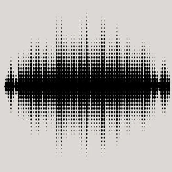 Ondas sonoras vectoriales. Tecnología de ecualizador de audio, pulso musical. Ilustración vectorial del patrón musical y la textura — Vector de stock