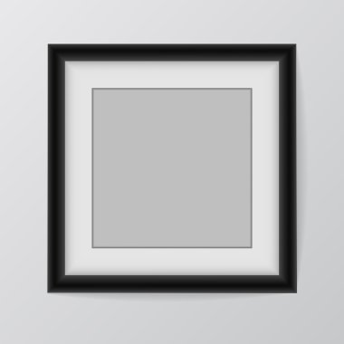 duvarda asılı boş resim çerçevesi şablon ayarlama