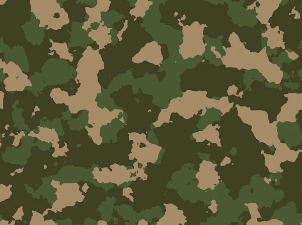 Seamless woodland camo pattern vector. — Stock Vector