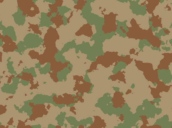 Seamless woodland camo pattern vector.