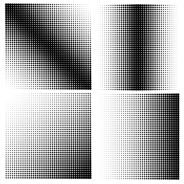 4 半色调设置。矢量图. — 图库矢量图片