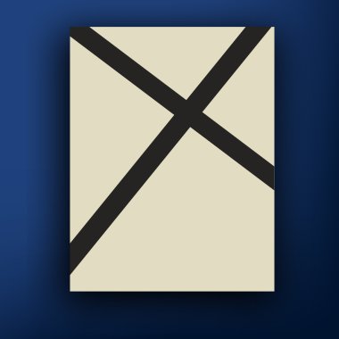 Broşür tasarım siyah çapraz