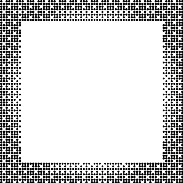 Halftone achtergrond. Halftone puntjes frame. Abstract vectorillustratie. — Stockvector