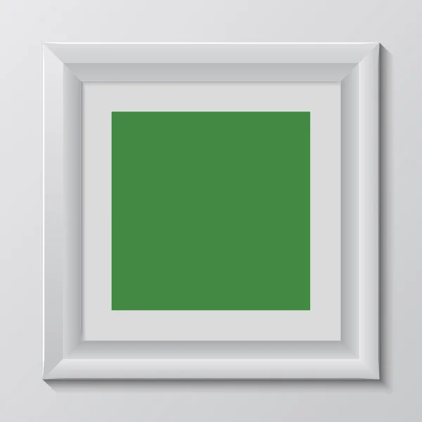 Empty colorful frame on wall — Stock Vector