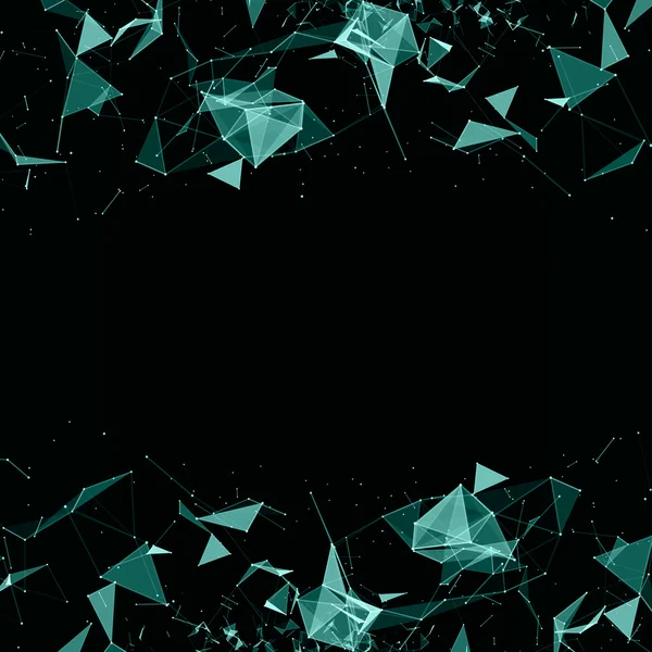 Abstrakter digitaler Hintergrund mit kybernetischen Teilchen — Stockvektor