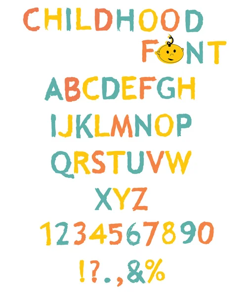Вектор стилізованих фарбоподібних алфавітів — стоковий вектор