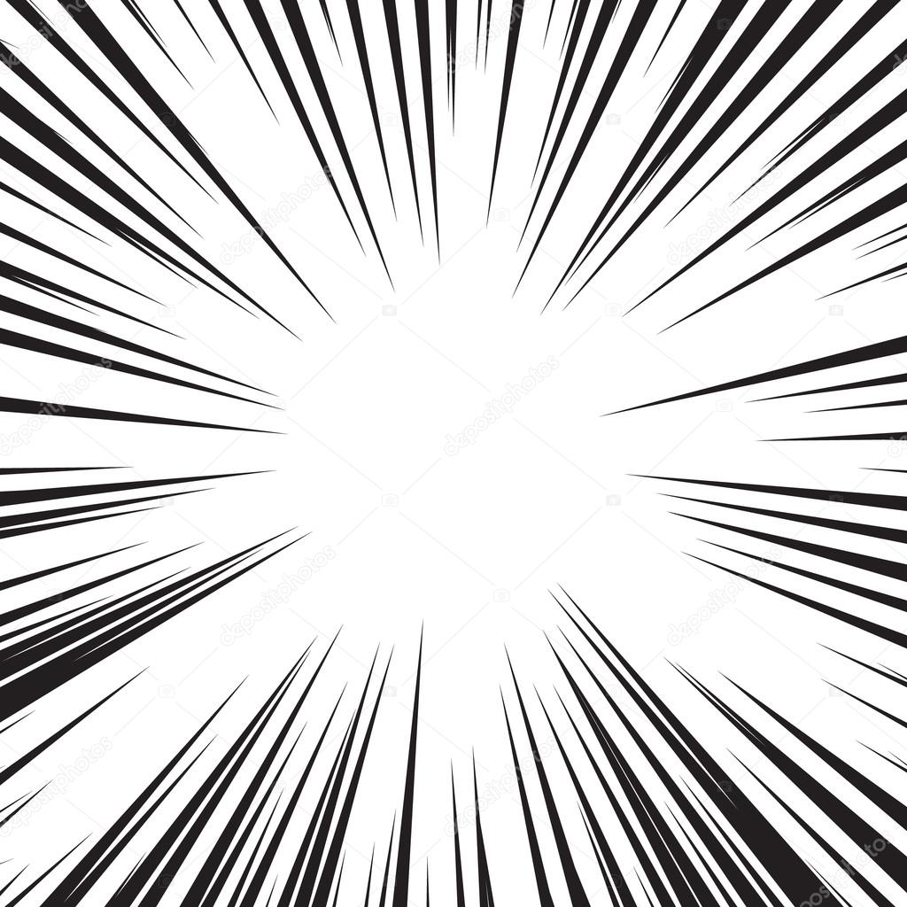 Horizontal and radial speed lines graphic manga comic drawing vector b By  Microvector