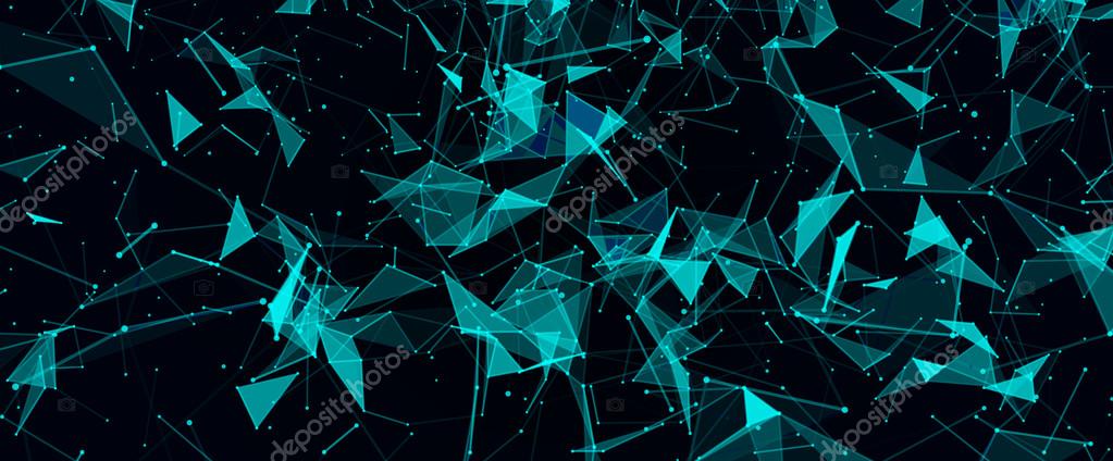 Abstract digital background with cybernetic particles Stock Vector Image by  ©ostroverhoff@ #96506120