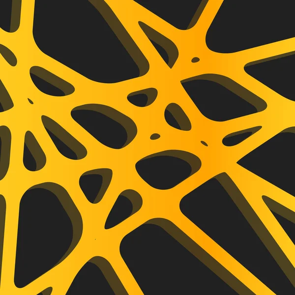 Lignes croisées abstraites doux orange et jaune fond de couverture vectorielle — Image vectorielle
