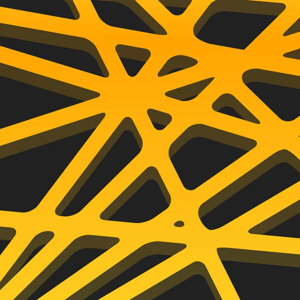 Перехрещені лінії абстрактний ніжний помаранчевий і жовтий векторний фон обкладинки — стоковий вектор