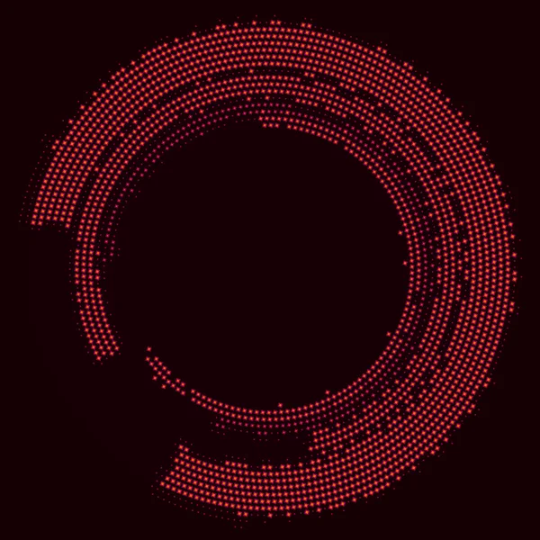 Ilustración de vector de medio tono círculo abstracto — Archivo Imágenes Vectoriales