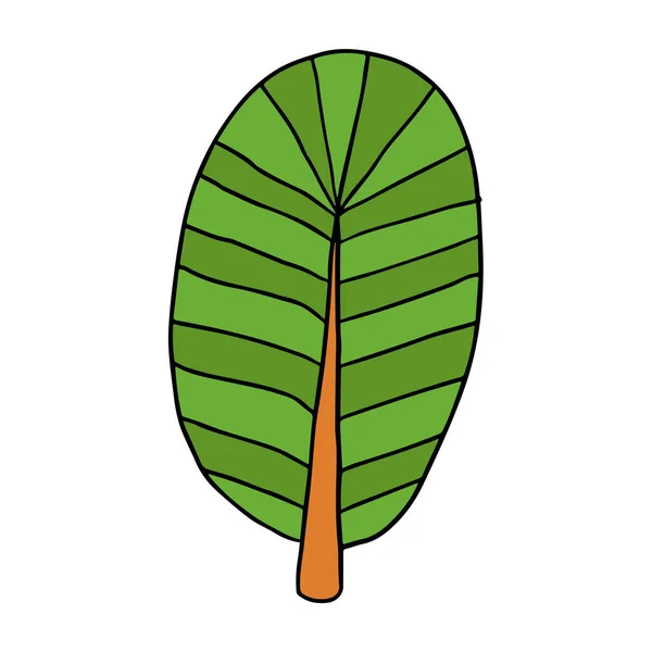 Kreskówka Doodle Zielone Drzewo Izolowane Białym Tle Leśna Ikona Ilustracja — Wektor stockowy