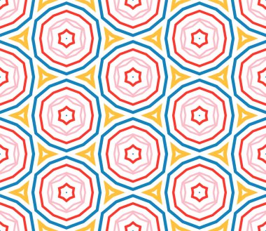 Soyut fantezi ince çizgi altıgen, üçgen geometrik dikişsiz desen. Yaratıcı mozaik, fayans arkaplanı.