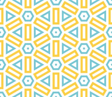 Soyut fantezi ince çizgi altıgen, üçgen geometrik dikişsiz desen. Yaratıcı mozaik, fayans arkaplanı.