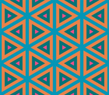 Soyut fantezi ince çizgi altıgen, üçgen geometrik dikişsiz desen. Yaratıcı mozaik, fayans arkaplanı.