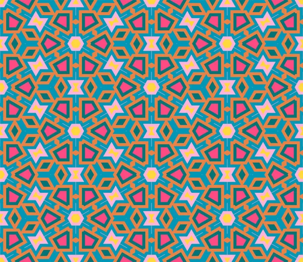 Soyut fantezi çizgili altıgen geometrik dikişsiz desen. Yaratıcı mozaik, fayans arkaplanı.