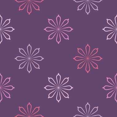 Mandala çiçeğiyle soyut, pürüzsüz desen. Mozaik, fayans, benek. Çiçek arka planı.