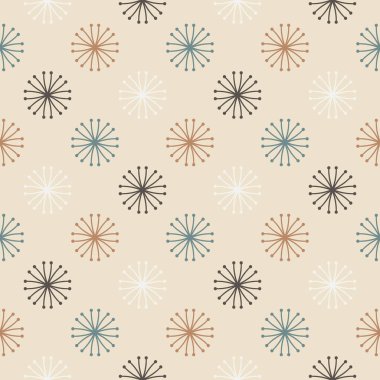 Mandala çiçeğiyle soyut, pürüzsüz desen. Mozaik, fayans, benek. Çiçek arka planı.