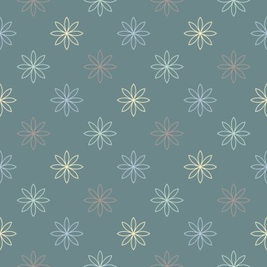 Mandala çiçeğiyle soyut, pürüzsüz desen. Mozaik, fayans, benek. Çiçek arka planı.