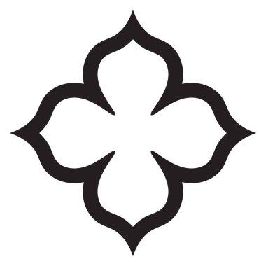 Tatlı Mandala. Süslü, yuvarlak karalama çiçeği beyaz arka planda izole edilmiş. Etnik doğu tarzında Geometrik dekoratif süs.