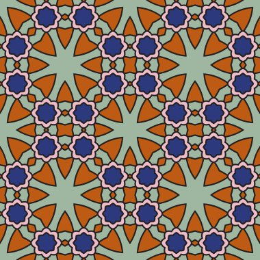 Soyut yaratıcı fantezi altıgen geometrik kusursuz desen. Yaratıcı mozaik, fayans arkaplanı.