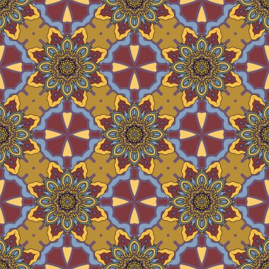 Soyut yaratıcı fantezi altıgen geometrik kusursuz desen. Yaratıcı mozaik, fayans arkaplanı.