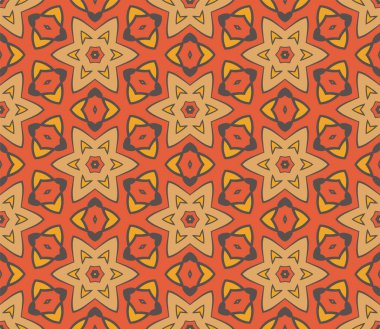 Soyut fantezi ince çizgi altıgen, üçgen geometrik dikişsiz desen. Yaratıcı mozaik, fayans arkaplanı.