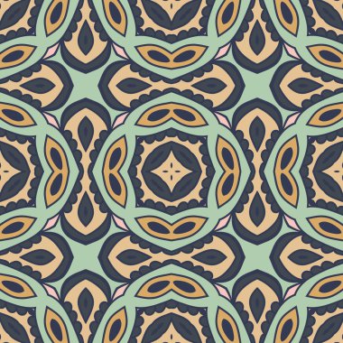 Soyut fantezi ince çizgi altıgen, üçgen geometrik dikişsiz desen. Yaratıcı mozaik, fayans arkaplanı.