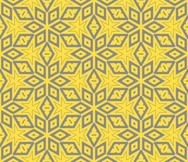 Soyut fantezi ince çizgi altıgen, üçgen geometrik dikişsiz desen. Yaratıcı mozaik, fayans arkaplanı.