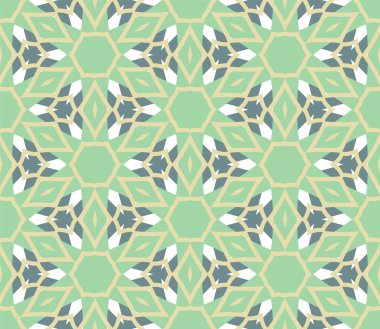 Soyut fantezi yaratıcı ince çizgi altıgen tabanlı geometrik dikişsiz desen. Yaratıcı mozaik, fayans arkaplanı.