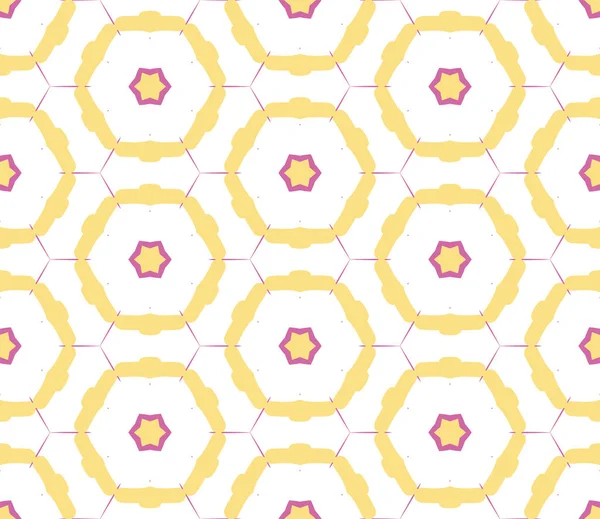 Fantaisie Abstraite Créative Ligne Mince Hexagone Base Motif Géométrique Sans — Image vectorielle