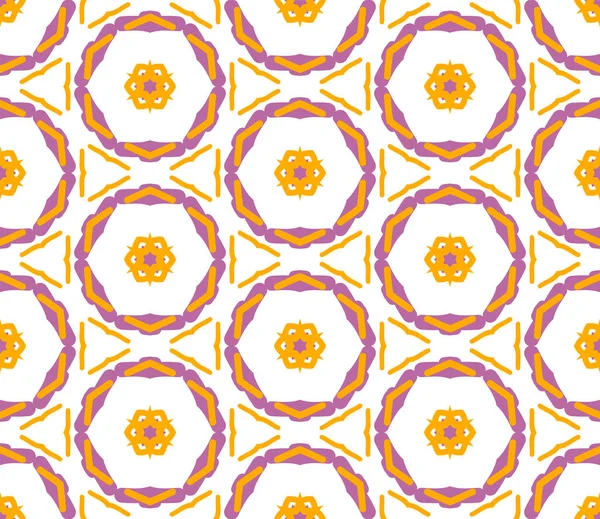 Abstract Fantasie Creatieve Dunne Lijn Zeshoek Gebaseerd Geometrisch Naadloos Patroon — Stockvector