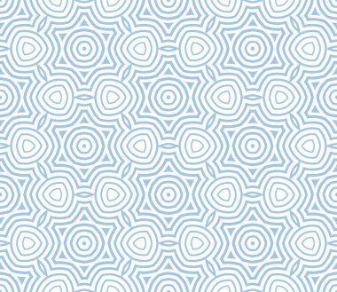 Soyut fantezi çizgili yarım ton, ince çizgi yuvarlak şekiller geometrik dikişsiz desen. Yaratıcı mozaik, fayans arkaplanı.