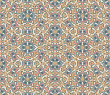 Soyut renkli karalamalı çiçek deseni. Çiçek arkaplan. Mozaik, ince çizgi süslemesi seramiği.