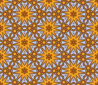 Soyut renkli karalamalı çiçek deseni. Çiçek arkaplan. Mozaik, ince çizgi süslemesi seramiği.