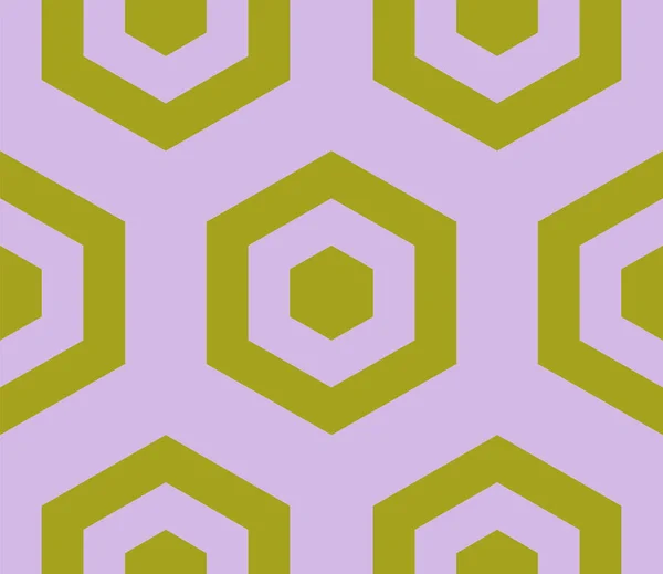 Abstract Hexagonaal Geometrisch Naadloos Patroon Mozaïekachtergrond — Stockvector