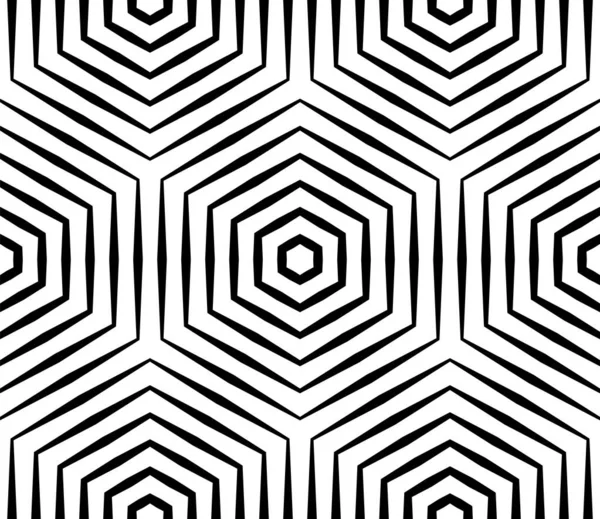 Yarım ton doğrusal altıgen dikişsiz desen. Optik illüzyon geometrik arkaplan. 