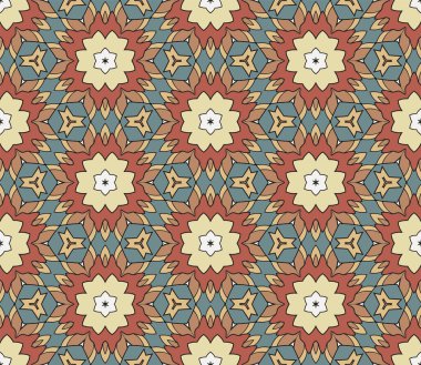 Soyut renkli karalamalı çiçek deseni. Çiçek arkaplan. Mozaik, ince çizgi süslemesi seramiği.