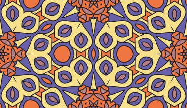 Soyut renkli karalamalı geometrik desen. Çiçek arkaplan. Mozaik, ince çizgi süslemesinin jeo fayansı.